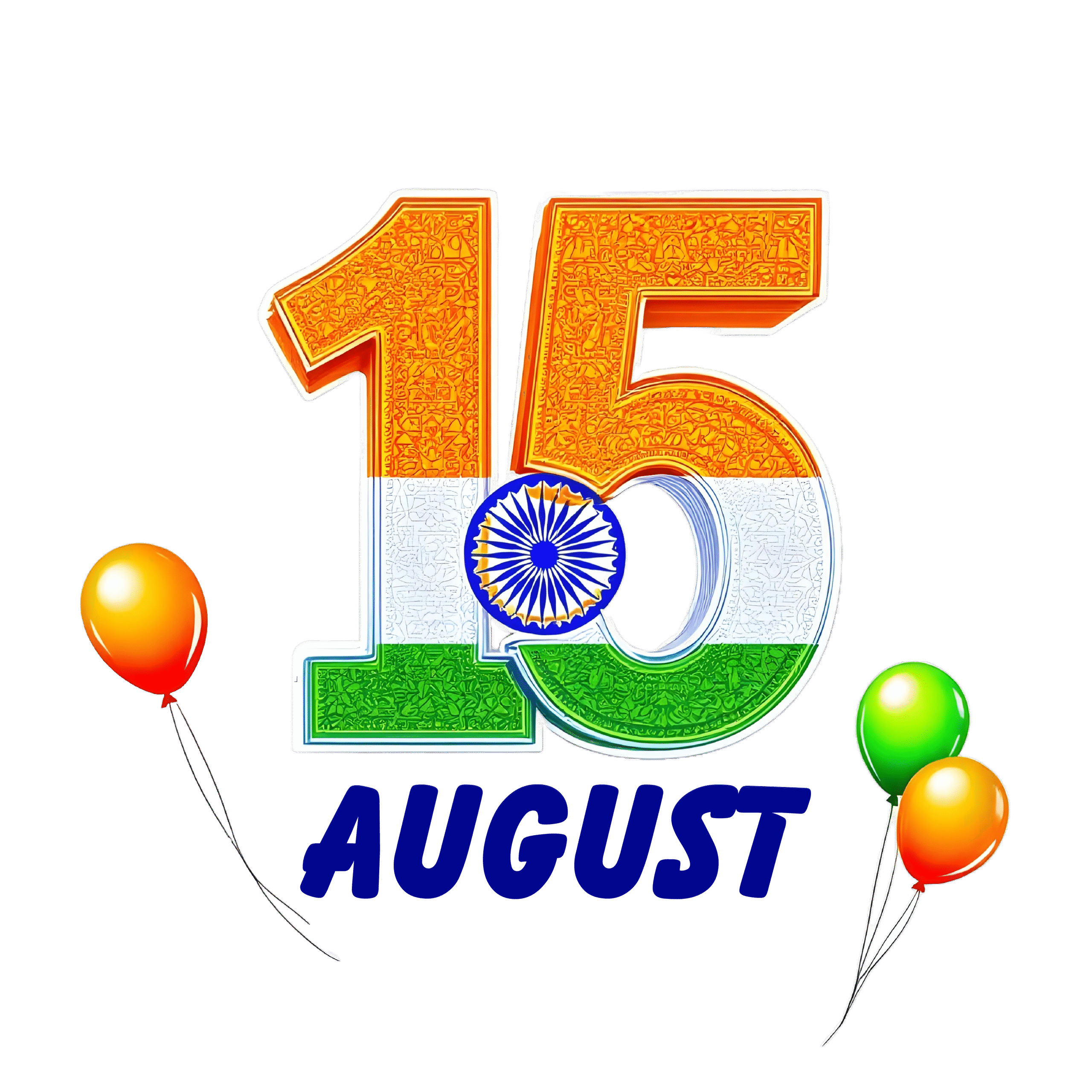15th August Independence Day PNG Images