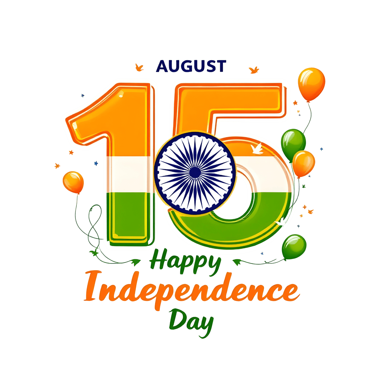 15th August PNG Images Free for All Your Independence Day Designs