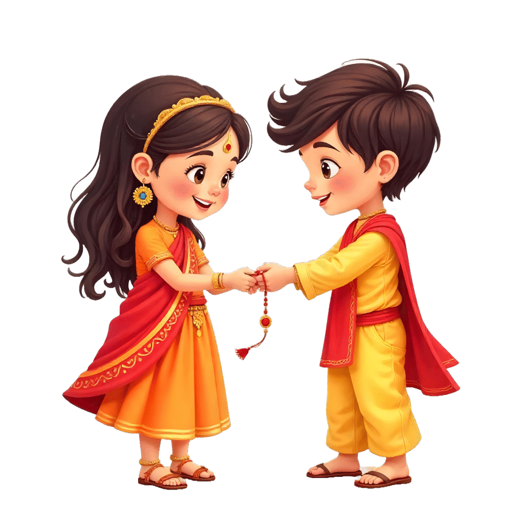 Raksha Bandhan PNG Transparent – Perfect for Your Cards and Gifts Raksha Bandhan PNG