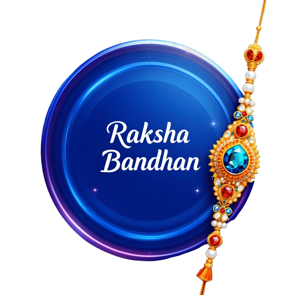 Happy Raksha Bandhan Text PNG – Gorgeous Designs for Sharing Raksha Bandhan PNG