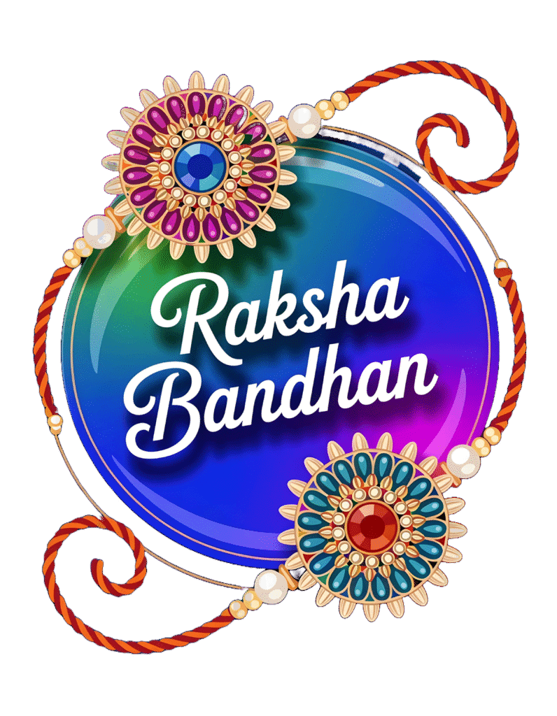 Happy Raksha Bandhan Text PNG – Gorgeous Designs for Sharing Raksha Bandhan PNG