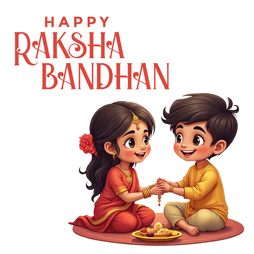 Raksha Bandhan PNG Transparent – Perfect for Your Cards and Gifts Raksha Bandhan PNG
