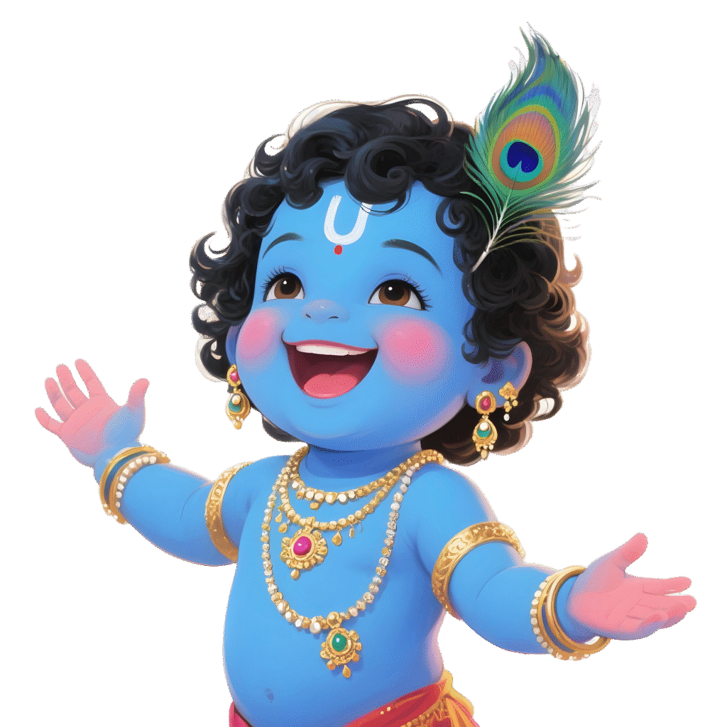 High-Quality PNGs for Janmashtami Festival High-Quality PNGs