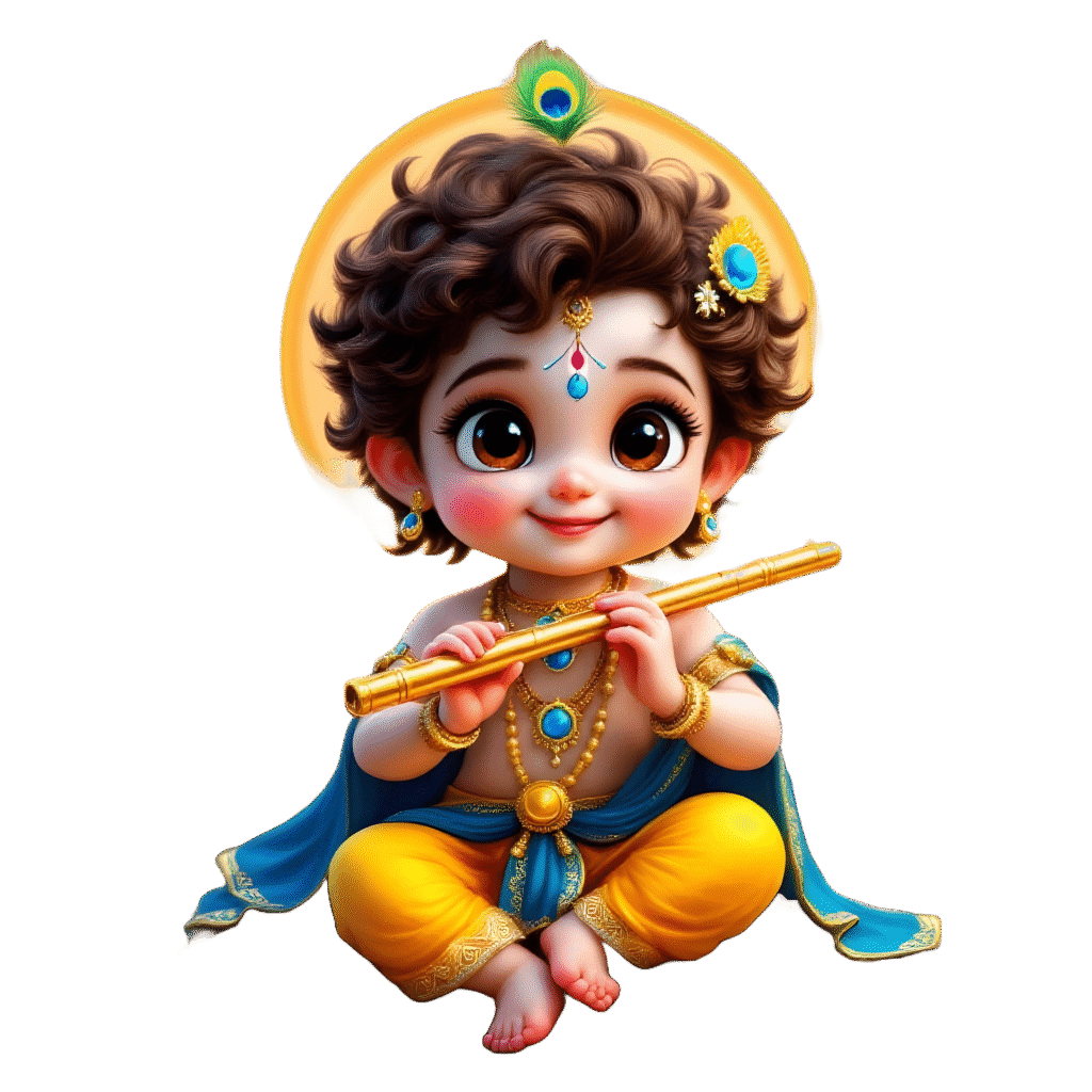 Janmashtami PNG Art Collection – Lord Krishna Designs Janmashtami PNG Art