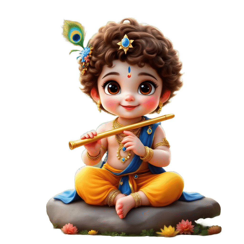 Krishna PNG Download for Janmashtami Decorations Krishna PNG Download