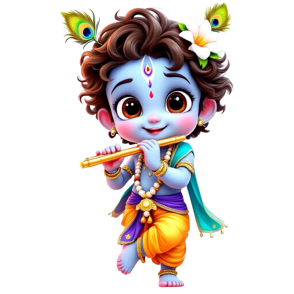 Lord Krishna PNGs for Janmashtami Greetings Krishna PNGs